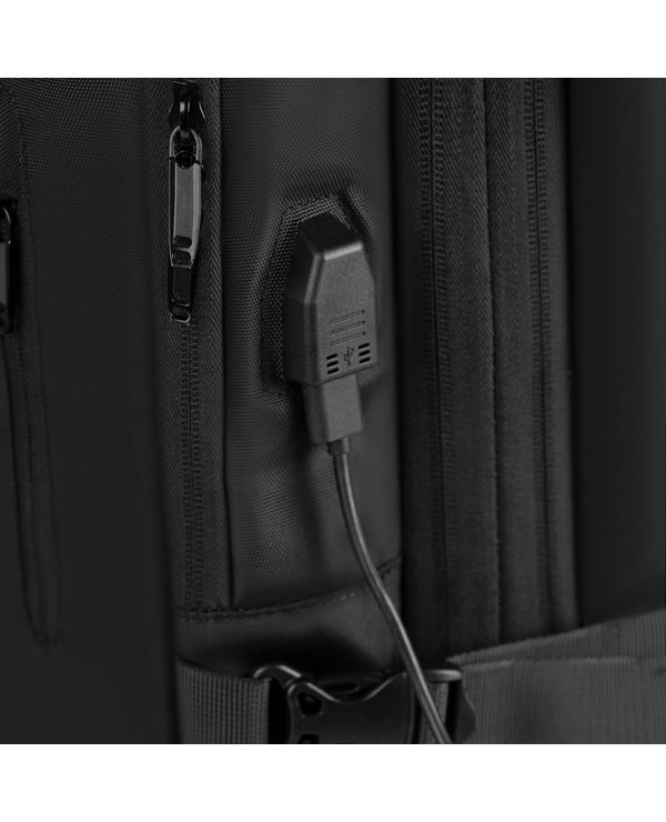 Mochila de Viagem Grande Expansível Preta