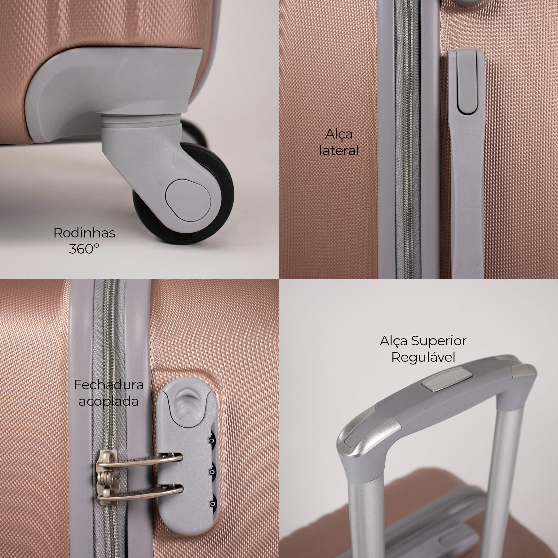 Conjunto de Malas P M G para Viagem Internacional