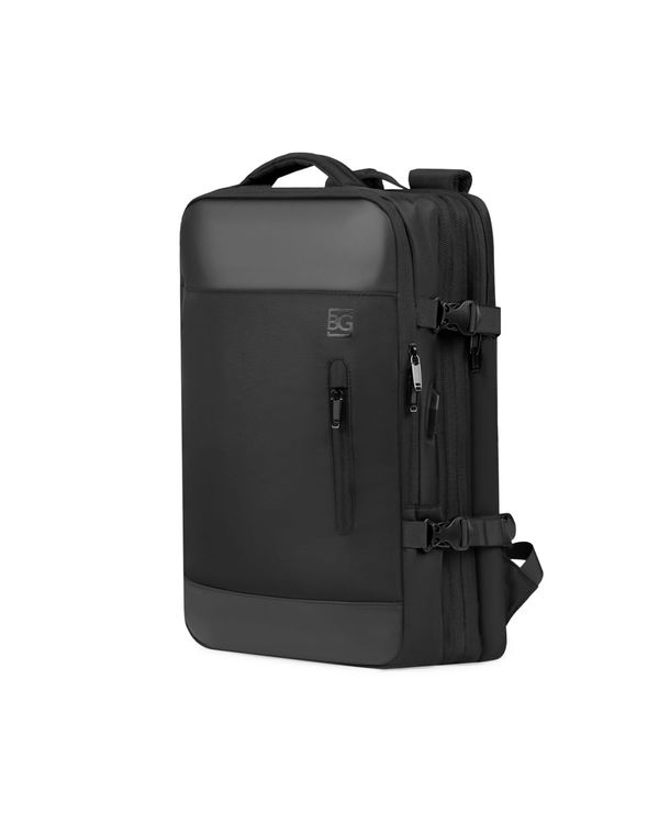 Mochila de Viagem Grande Expansível Preta