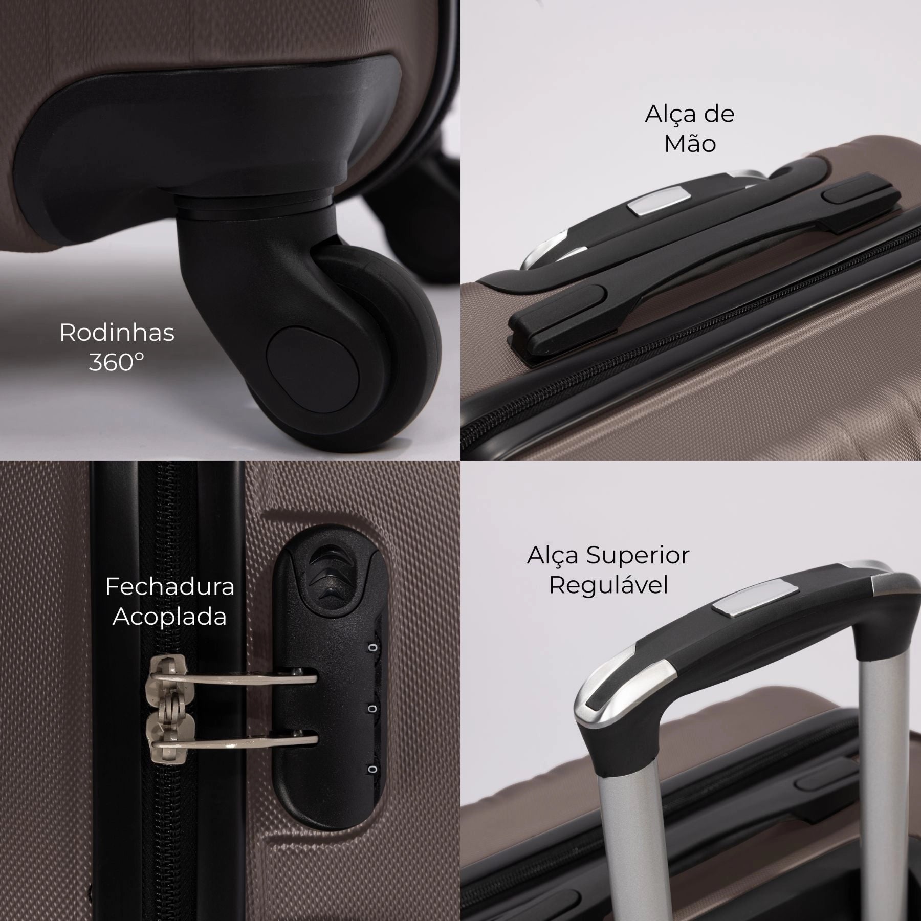 Conjunto de Malas P M G para Viagem Internacional