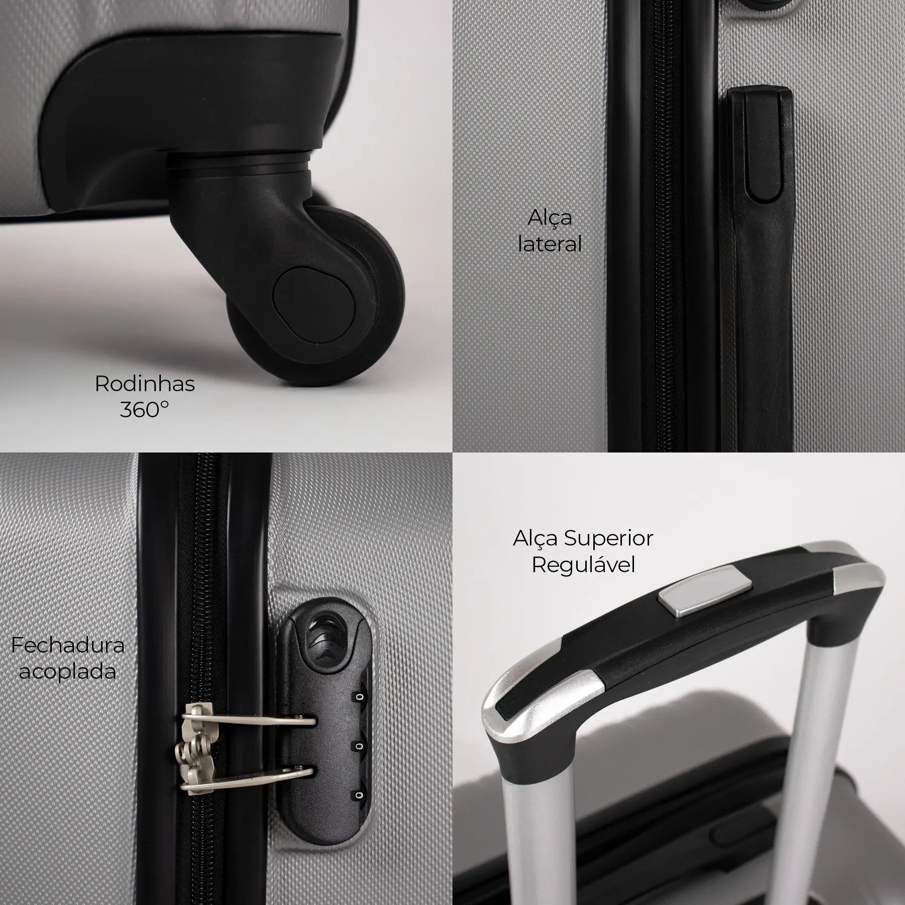 Conjunto de Malas P M G para Viagem Internacional